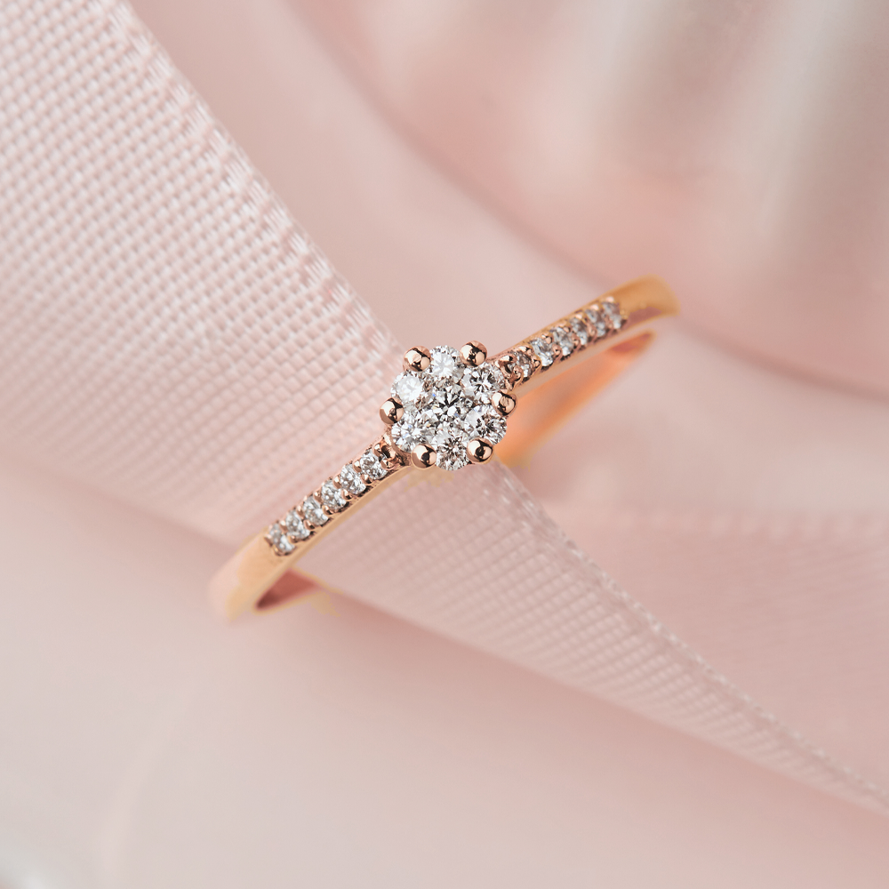 Dijamantski prsten – žuto zlato, 344